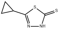 1,3,4-Thiadiazole-2(3H)-thione,  5-cyclopropyl- Struktur