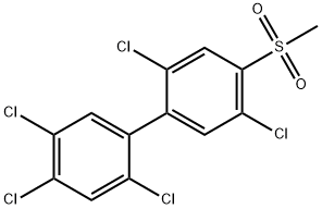 4-Methylsulfonyl-2,2',4',5,5'-pentachlorobiphenyl Struktur