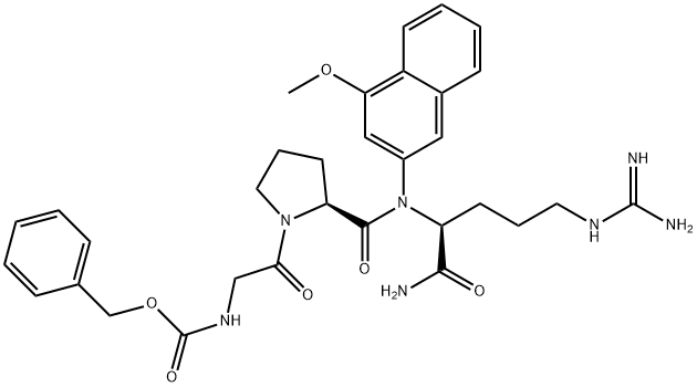 Z-GLY-PRO-ARG-4M-BETANA ACETATE SALT Struktur