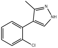 4-(2-chlorophenyl)-3-methyl-1H-pyrazole Struktur