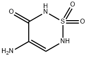 2H-1,2,6-Thiadiazin-3(6H)-one,  4-amino-,  1,1-dioxide Struktur