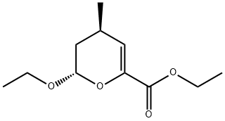 2H-Pyran-6-carboxylicacid,2-ethoxy-3,4-dihydro-4-methyl-,ethylester,(2S,4R)-(9CI) Struktur