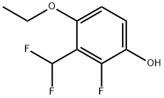 Phenol, 3-(difluoromethyl)-4-ethoxy-2-fluoro- (9CI) Struktur