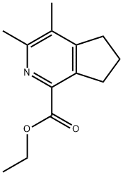 ETHYL 3,4-DIMETHYL-6,7-DIHYDRO-5H-CYCLOPENTA[C]PYRIDINE-1-CARBOXYLATE Struktur