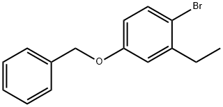 Benzene, 1-broMo-2-ethyl-4-(phenylMethoxy)- Struktur