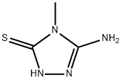 5-AMINO-4-METHYL-4H-1,2,4-TRIAZOLE-3-THIOL Struktur