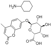 4-METHYLUMBELLIFERYL A-L-IDOPYRANOSIDURONIC ACID, CYCLOHEXYLAMMONIUM SALT Structure