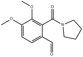 2-(1-Pyrrolidinylcarbonyl)veratrum aldehyde Struktur