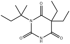 5,5-Diethyl-1-(1,1-dimethylpropyl)barbituric acid Struktur