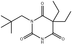 5,5-Diethyl-1-(2,2-dimethylpropyl)barbituric acid Struktur