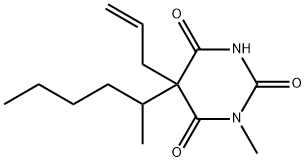 5-Allyl-1-methyl-5-(1-methylpentyl)barbituric acid Struktur