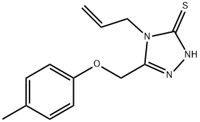 4-ALLYL-5-[(4-METHYLPHENOXY)METHYL]-4H-1,2,4-TRIAZOLE-3-THIOL Struktur