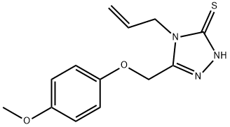 4-ALLYL-5-[(4-METHOXYPHENOXY)METHYL]-4H-1,2,4-TRIAZOLE-3-THIOL Struktur