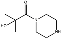 Piperazine, 1-(2-hydroxy-2-methyl-1-oxopropyl)- (9CI) Struktur