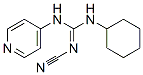 2-Cyano-1-cyclohexyl-3-(4-pyridyl)guanidine Struktur