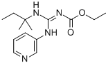 N-[(tert-Pentylamino)(3-pyridylamino)methylene]carbamic acid ethyl ester Struktur