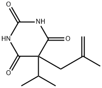 5-(2-Methyl-2-propenyl)-5-(1-methylethyl)-2,4,6(1H,3H,5H)-pyrimidinetrione Struktur