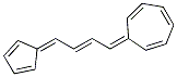 7-[(E)-4-(2,4-Cyclopentadien-1-ylidene)-2-butenylidene]-1,3,5-cycloheptatriene Struktur