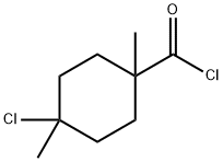 Cyclohexanecarbonyl chloride, 4-chloro-1,4-dimethyl- (9CI) Struktur