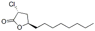 trans-3-chlorodihydro-5-octylfuran-2(3H)-one Struktur