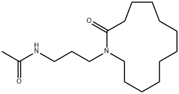 N-[3-(2-Oxoazacyclotridecan-1-yl)propyl]acetamide Struktur