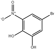 5-broMo-3-nitrobenzene-1,2-diol Struktur