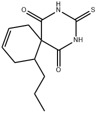 11-Propyl-3-thioxo-2,4-diazaspiro[5.5]undec-8-ene-1,5-dione Struktur