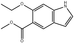 1H-Indole-5-carboxylicacid,6-ethoxy-,methylester(9CI) Struktur