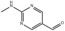 5-Pyrimidinecarboxaldehyde, 2-(methylamino)- (9CI) Struktur