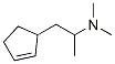 2-(2-Cyclopentenyl)-N,N,1-trimethylethanamine Struktur