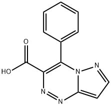 4-Phenylpyrazolo[5,1-c][1,2,4]triazine-3-carboxylic acid Struktur