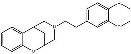 4-(3,4-Dimethoxyphenethyl)-3,4,5,6-tetrahydro-2,6-methano-2H-1,4-benzoxazocine Struktur