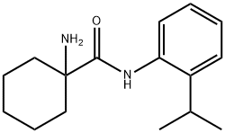 Cyclohexanecarboxamide, 1-amino-N-[2-(1-methylethyl)phenyl]- (9CI) Struktur