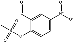 2-FORMYL-4-NITROPHENYL METHANESULFONATE Struktur