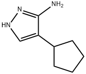 1H-Pyrazol-3-amine,4-cyclopentyl-(9CI) Struktur