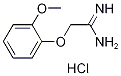 2-(2-Methoxy-phenoxy)-acetamidine hydrochloride Struktur