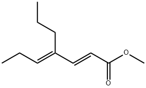 (2E,4E)-4-Propyl-2,4-heptadienoic acid methyl ester Struktur