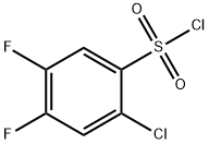 2-CHLORO-4,5-DIFLUOROBENZENESULFONYL CHLORIDE Struktur