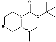 (R)-2-ISOPROPYL-PIPERAZINE-1-CARBOXYLIC ACID TERT-BUTYL ESTER Struktur