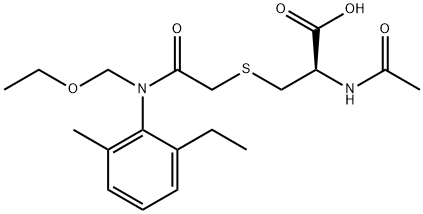 ACETOCHLORMERCAPTURATE Struktur