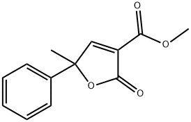 5-METHYL-2-OXO-5-PHENYL-2,5-DIHYDROFURAN-3-CARBOXYLIC ACID METHYL ESTER Structure