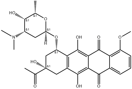 N,N-dimethyldaunorubicin Struktur