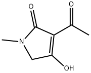 2H-Pyrrol-2-one, 3-acetyl-1,5-dihydro-4-hydroxy-1-methyl- (9CI) Struktur