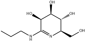 3,4,5-Pyridinetriol, 2,3,4,5-tetrahydro-2-(hydroxymethyl)-6-(propylamino)-, (2R,3R,4S,5R)- (9CI) Struktur