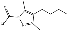 1H-Pyrazole-1-carbonyl chloride, 4-butyl-3,5-dimethyl- (9CI) Struktur