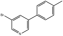 3-BROMO-5-(P-TOLYL)PYRIDINE Struktur