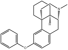 3-phenoxy-N-methylmorphinan Struktur