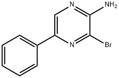 2-AMINO-3-BROMO-5-PHENYLPYRAZINE Struktur