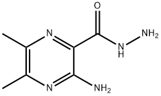 Pyrazinecarboxylic acid, 3-amino-5,6-dimethyl-, hydrazide (7CI,8CI) Struktur