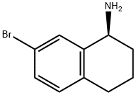 (S)-7-Bromo-1,2,3,4-tetrahydronaphthalen-1-amine Struktur